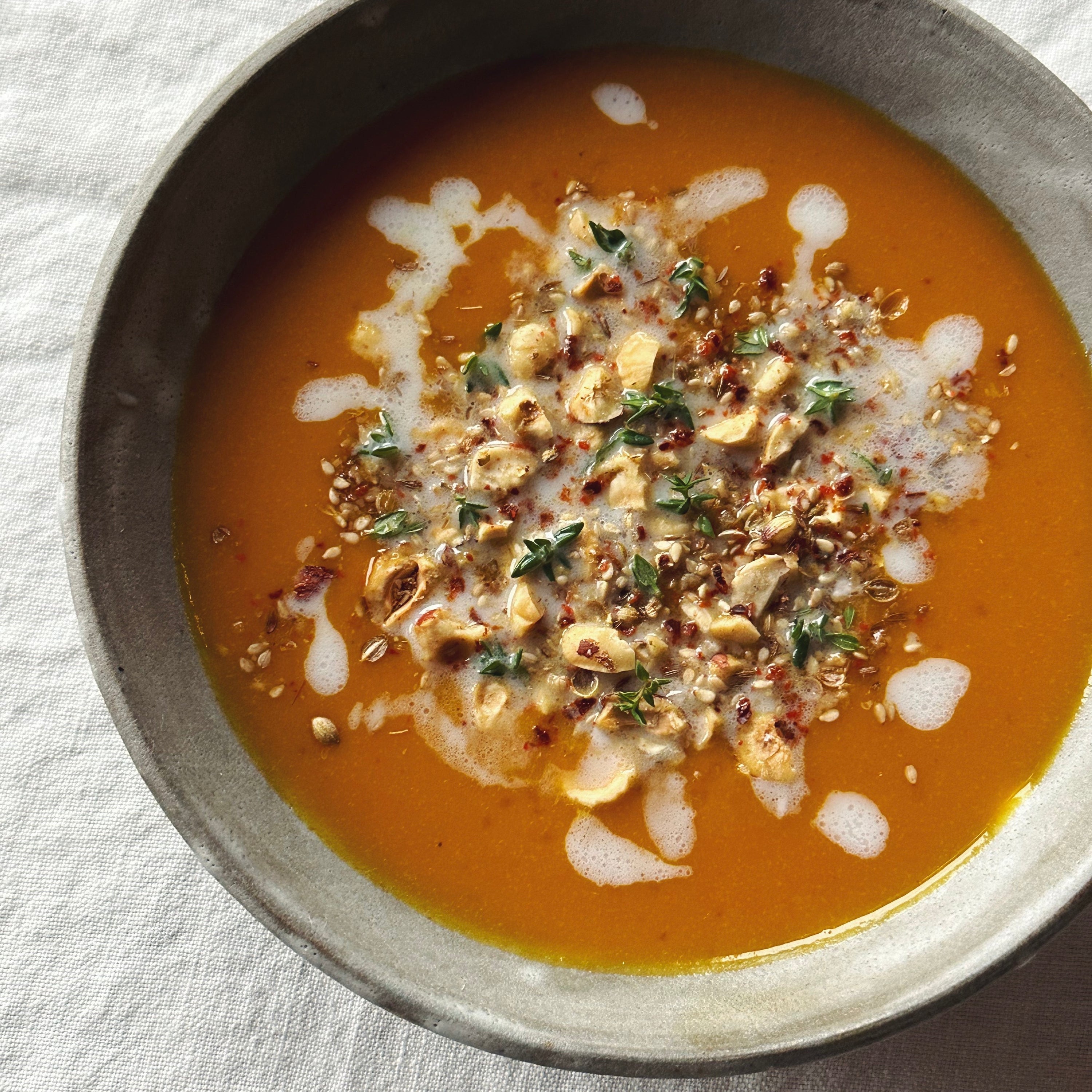 Kabocha & Caramelized Shallot Soup