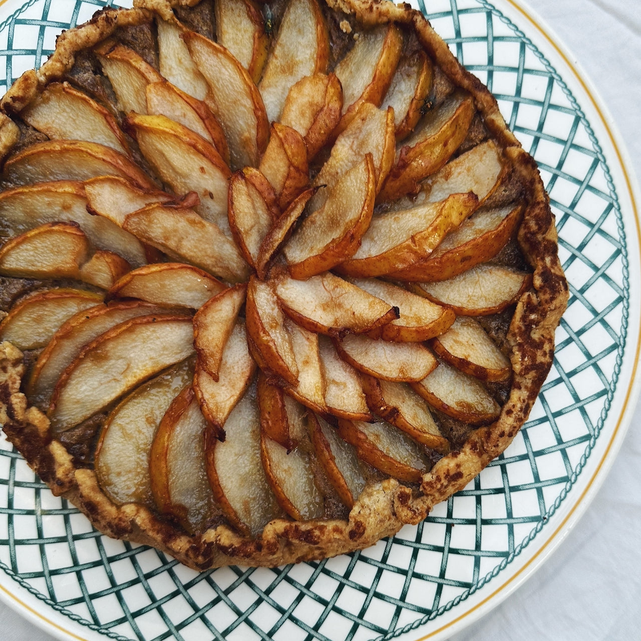 Pear Galette with Chestnut Frangipane